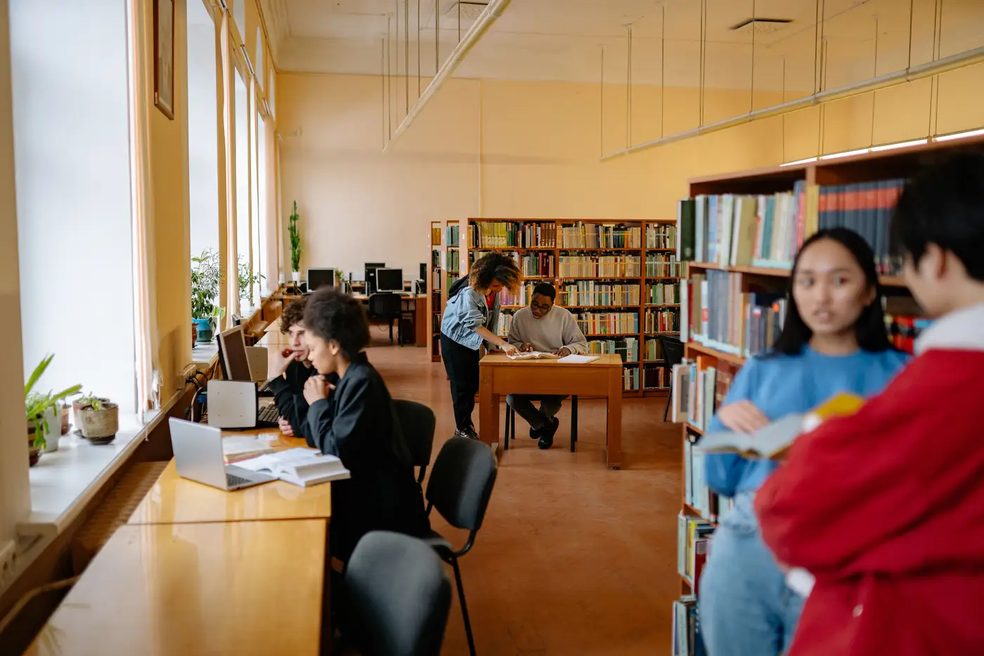 International students in an on-site VET diploma learning environment at ITSOL in Lithuania
